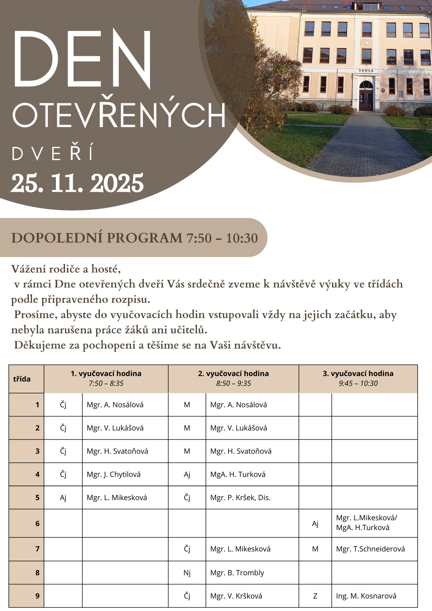 Dopolední program - DOD